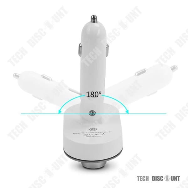 TD® Bluetooth FM-sändare kompatibel bil USB SD-kortläsare Trådlös laddare iPhone Smart handsfree FM-radio