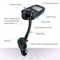 Miniatyrbild 4 av 4: Handsfree Bluetooth Car Kit FM-sändare och MP3-spelare Trådlös USB-laddare med LED-display