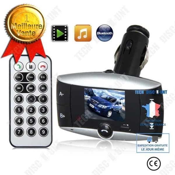 TD® BT-01 Widescreen bluetooth bil mp3 musikspelare handsfree bil FM-sändare