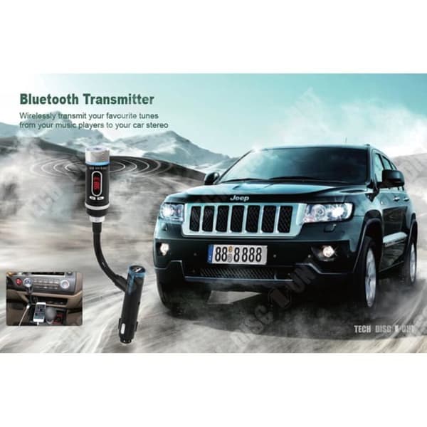 TD® bluetooth sändare bil TV FM optisk auto musik usb trådlös adapter radio laddare MP3 handsfree smartphones