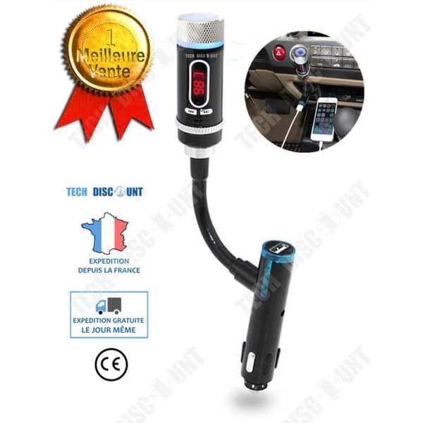 TD® bluetooth sändare bil TV FM optisk auto musik usb trådlös adapter radio laddare MP3 handsfree smartphones