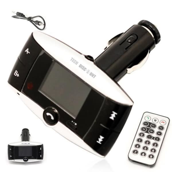 TD® FM-sändare Bluetooth mp3-spelare fjärrkontroll Bil handsfree musikadapter Radio power Kit laddar telefon
