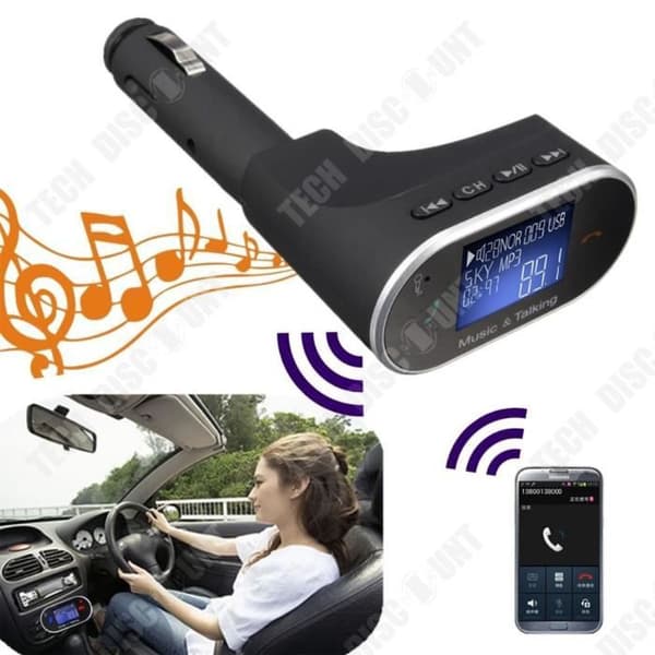 TD® 630C bil bluetooth handsfree FM-sändare bil bil mp3 musikspelare bil laddare gul kyckling trumstick