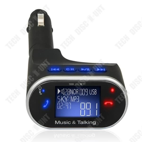 TD® 630C bil bluetooth handsfree FM-sändare bil bil mp3 musikspelare bil laddare gul kyckling trumstick
