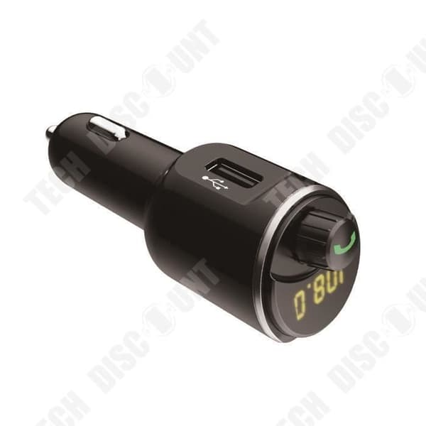TD® FM-SÄNDARE med USB-laddningsport MP3-spelare Navigationsradio - Bil Bluetooth handsfreesändare