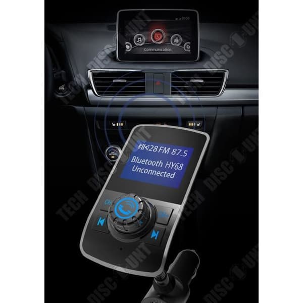 TD® Bluetooth Handsfree Car Kit Bluetooth Quick Charge - Dubbel USB-laddare MP3-spelare FM-sändare - Biltillbehör