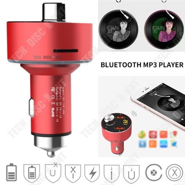 TD® Bluetooth-spelare Snabbladdning QC3.0 Intelligent brusreducering Stöd TF-kort U-enhet