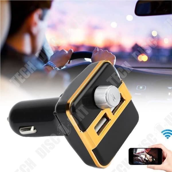 TD® Bil FM-sändare-Bluetooth Trådlös LCD MP3 TF Adapter Radio USB Kit Billaddare