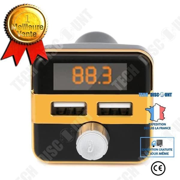 TD® Bil FM-sändare-Bluetooth Trådlös LCD MP3 TF Adapter Radio USB Kit Billaddare