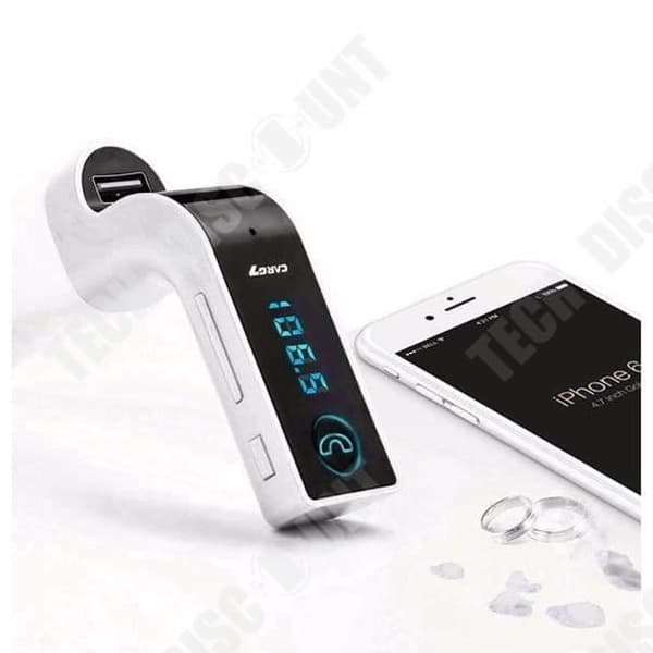 TD® LCD Bil FM-sändare - Bilsats Trådlös Bluetooth MP3-spelare Sändare FM-modulator USB SD