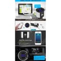 Miniatyrbild 4 av 4: TD® Bluetooth-sändare FM-radio Handsfree-kompatibel bil USB SD-kortläsare Smart trådlös laddare Cigarettändare