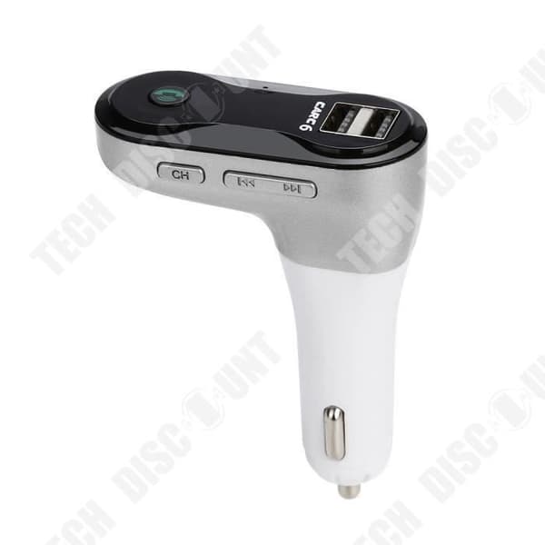 TD® Bilsändare - Bilsats MP3-musikspelare FM-sändare Trådlös Bluetooth-radio &amp; USB-laddare