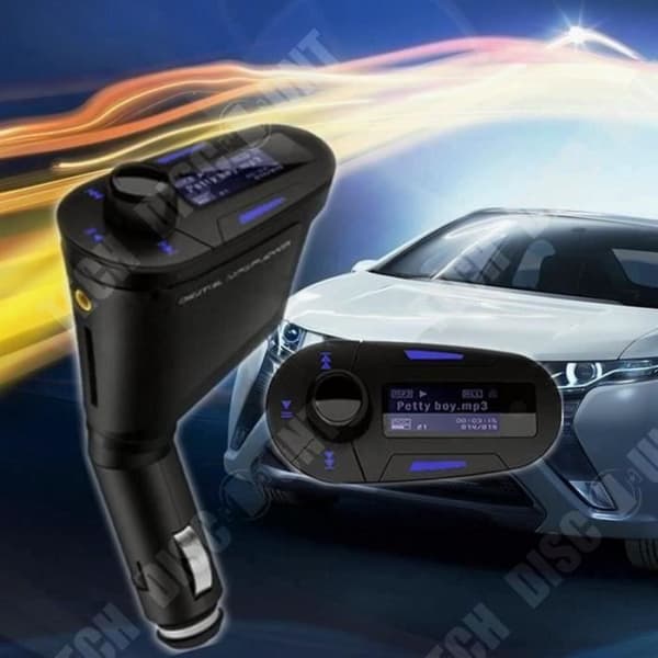 TD® Kit FM-sändare Bluetooth MP3-spelare med USB för bil - Autotillbehör SD-kortläsare, handsfree-kit, USB