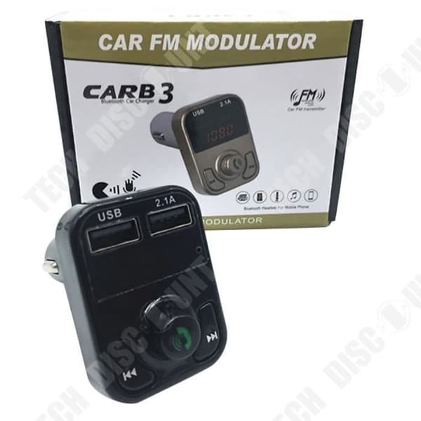 TD® Bilsändare Dubbel USB Bluetooth 4.1 Laddare Handsfree Bilsats FM-sändare MP3-spelare