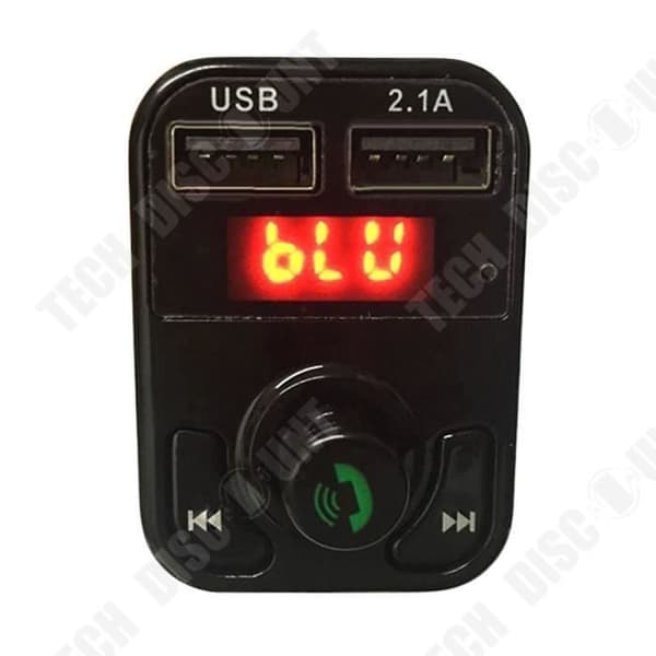TD® Bilsändare Dubbel USB Bluetooth 4.1 Laddare Handsfree Bilsats FM-sändare MP3-spelare