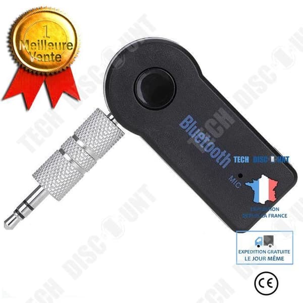 TD® 3,5 mm jack Bluetooth handsfree stereoljudadapter - Micro bluetooth kit biltillbehör