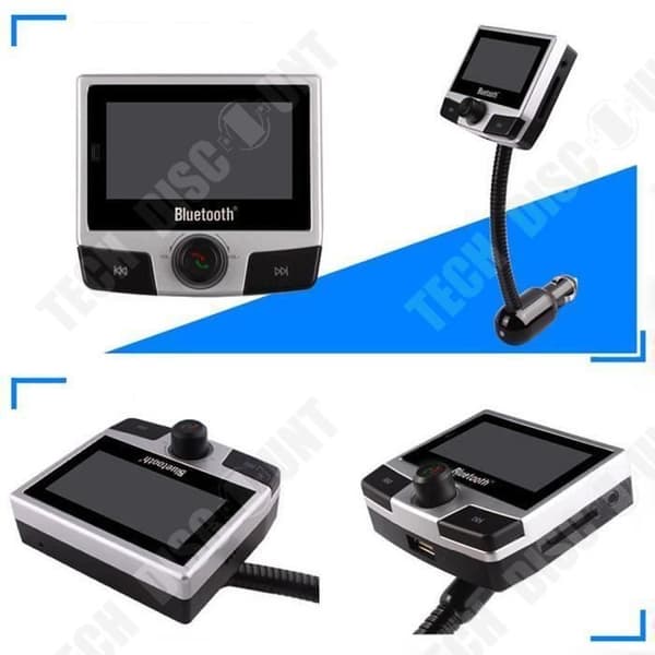 TD® Bil FM-sändare Bluetooth Digital MP3 Stereo för iphone Samsung HTC LG Trådlös högtalare