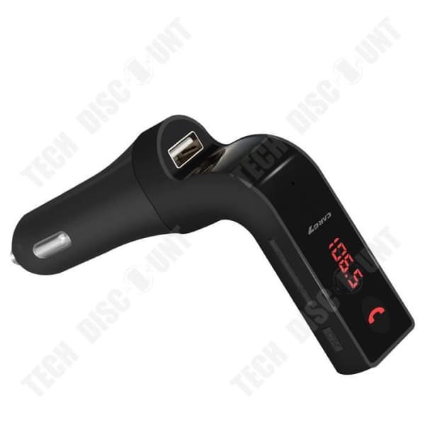 TD® Car Radio Sändare musik till bilradio i FM via bluetooth från telefonen SD-kort USB-nyckel Laddare (USB-port 2.5