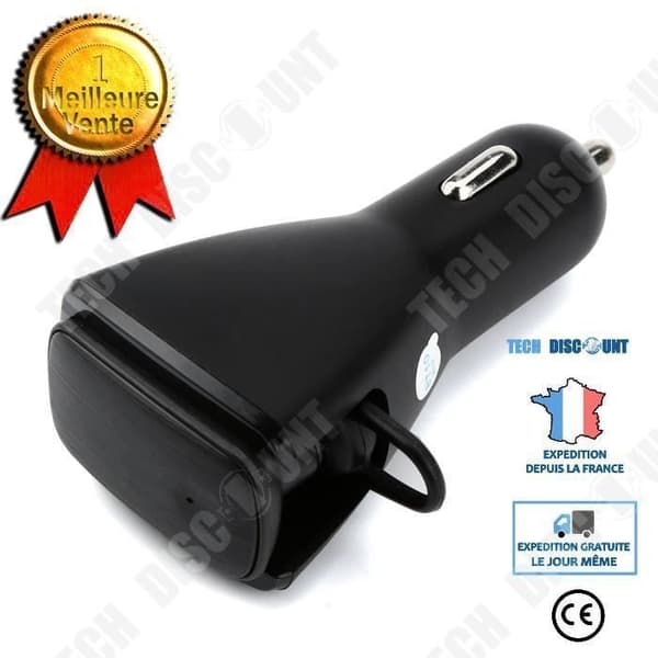 TD® FM-sändare Mini Billaddare- Smart trådlös Bluetooth Stereo Headset HörlurLLY71225105 381