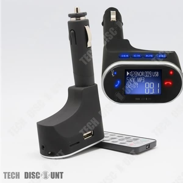 TD® FM-sändare bluetooth bil-TV trådlös optisk musik usb-adapter radioladdare MP3 handsfree iphone smartphones