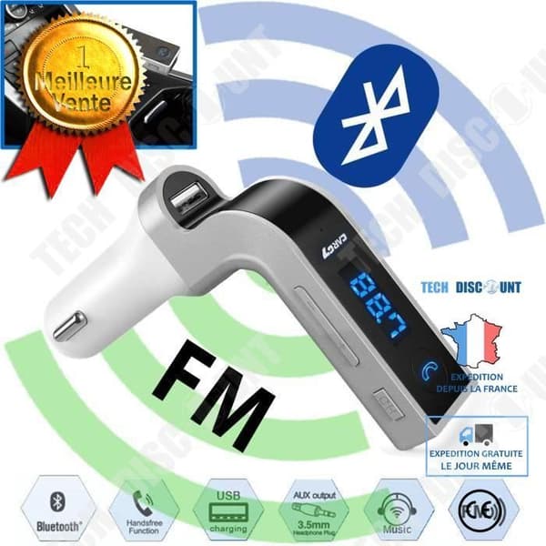 TD® Bil Bluetooth FM-sändare MP3 trådlös spelare för telefon iPhone Samsung LG Bärbar / Multifunktionell