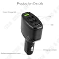 Miniatyrbild 4 av 4: TD® billaddare en till tre snabbladdande smart digital display