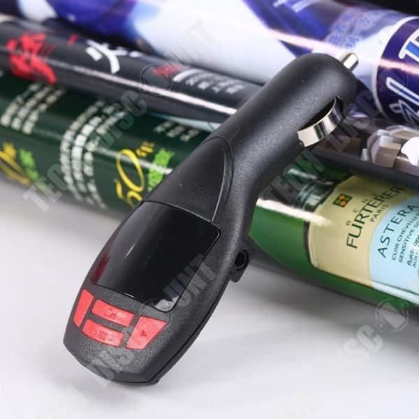 TD® Car FM-sändare - Auto trådlös MP3-spelare FM-sändare LCD-modulator Bilsats USB SD-laddare