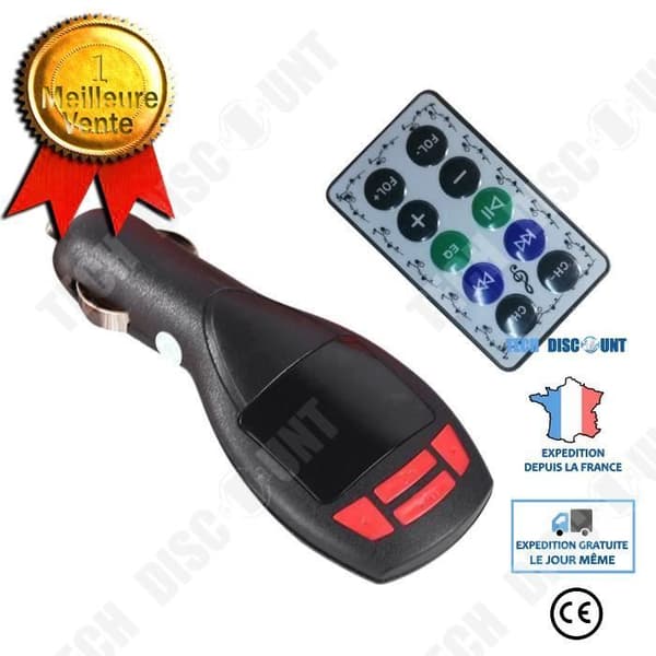 TD® Car FM-sändare - Auto trådlös MP3-spelare FM-sändare LCD-modulator Bilsats USB SD-laddare