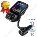 Miniatyrbild 1 av 4: TD® Bluetooth 3 USB FM-adaptersändare för bil med snabbladdning, 1,8” skärm-handsfree-kit och FM-frekvensinställning