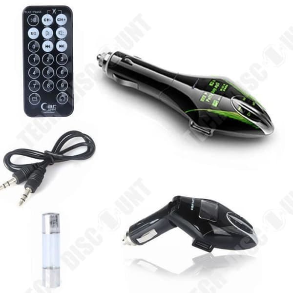 TD® Kit Bil LCD-skärm MP3-spelare Sändare -Trådlös FM-sändare FM Kit USB Snabbladdning Micro SD-port