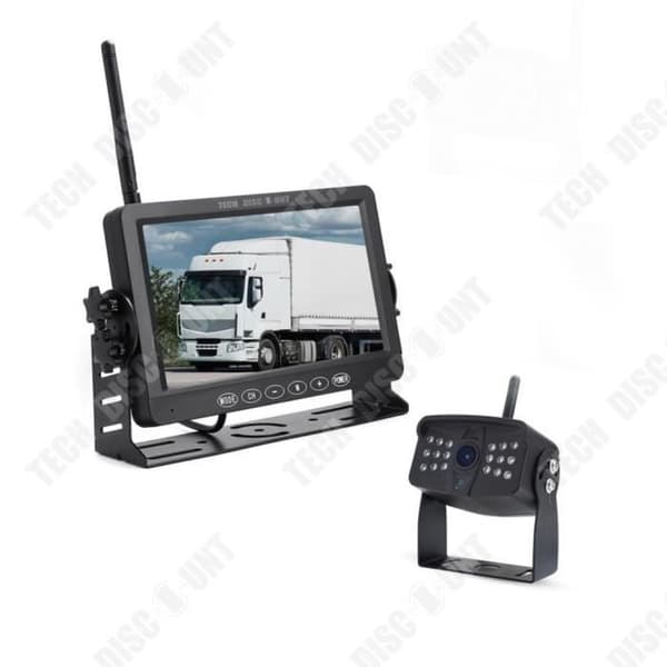 TD® High Definition bil LCD-skärm Trådlös digital bildskärm 2-kanals videoingång Bakre bildskärm för bil