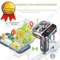Miniatyrbild 1 av 4: TD® Car KIT FM-sändare Bluetooth musikspelare USB-laddning - Bluetooth Wireless KIT 2 USB 1 SD-port - Biltillbehör