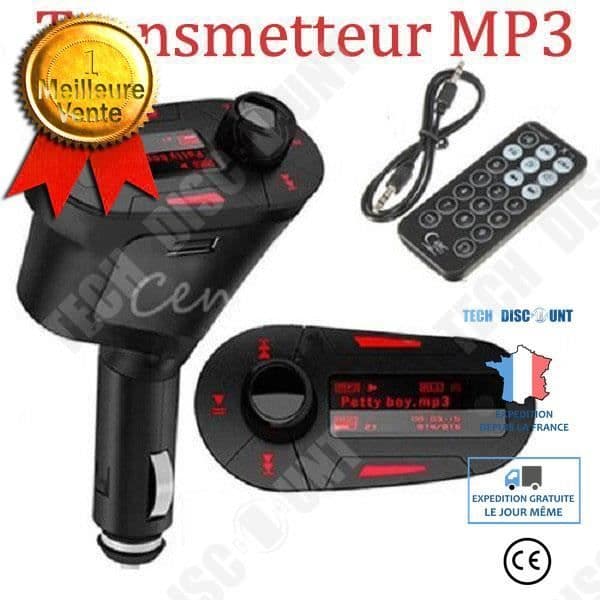 TD® Kit FM-sändare Bluetooth MP3-spelare med USB för bil - Autotillbehör SD-kortläsare, handsfree-kit, USB