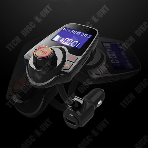 TD® Bil bluetooth MP3-spelare bluetooth billaddare handsfree storbildsdisplay humaniserad rördesign