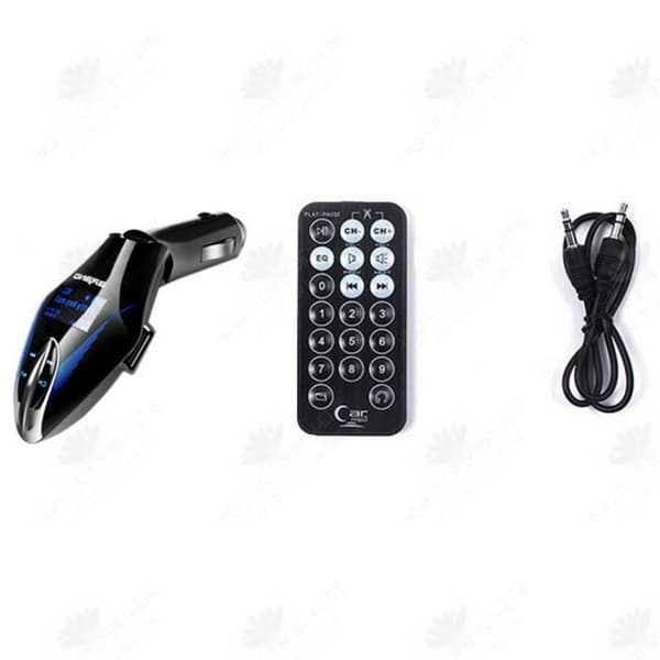HTBE® Bil MP3 Bluetooth Musikspelare Radio Board Maskin Bil MP3-spelare MP3-sändare Bilcigarettändare Svart