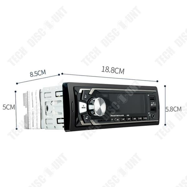 TD® Bluetooth bilradio bil MP3-spelare bluetooth handsfree bilkortläsare usb kortläsare