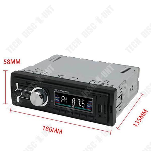 TD® Bluetooth bilradio 12V bil MP3-spelare bluetooth handsfree FM bilradio anslutet kort usb ljudnyckel