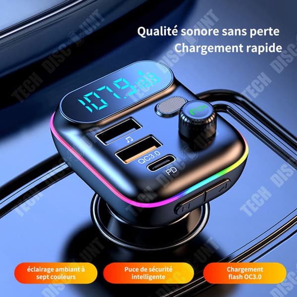 TD Billaddare 20W MP3 1,2 tum 32GB Bluetooth FM Laddare Billaddare Billaddare USB Tändning