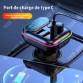 Miniatyrbild 4 av 4: TD Billaddare 20W MP3 1,2 tum 32GB Bluetooth FM Laddare Billaddare Billaddare USB Tändning