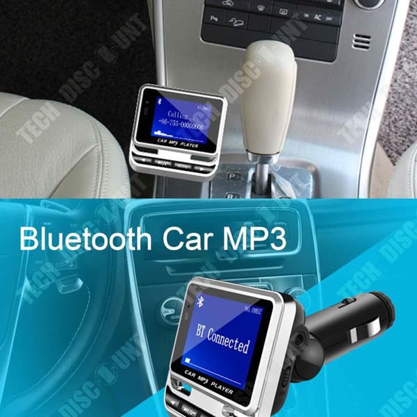 TD bluetooth 2.0 FM bilsändare 12v 1A QC 3.0 snabbladdning och USB-port bluetooth adapter billaddare