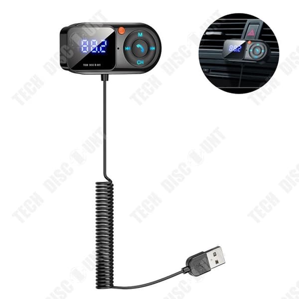 TD® Bluetooth FM-sändare Bluetooth MP3-spelare för bil Musikmottagare FM-sändare USB Bluetooth-spelare för bil