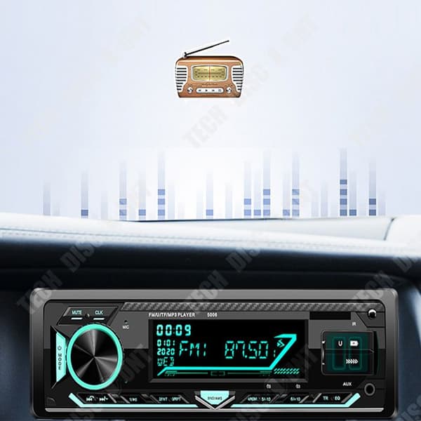 TD® Bluetooth bilradio bil mp3-spelare bluetooth radio kortspelare dubbel USB snabbladdning för bil taxi lastbil