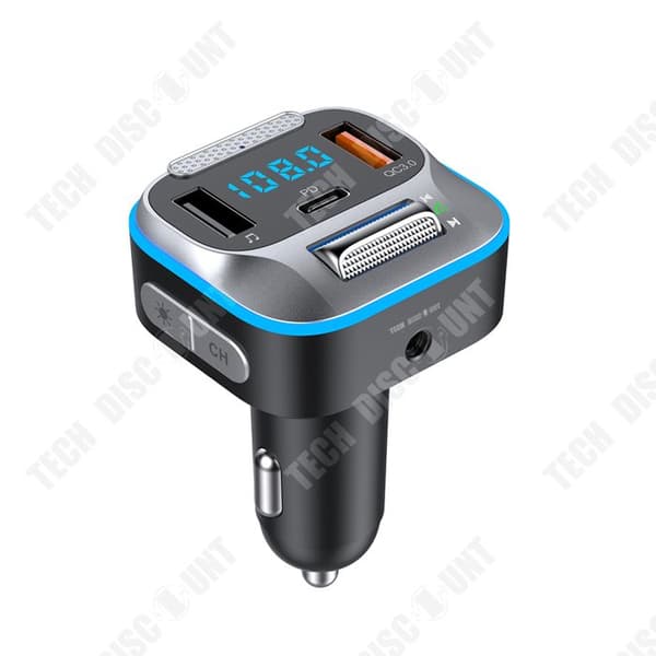 TD® T73 Bluetooth Bil Laddare 18W MP3 Bil Laddare Röst Samtal FM Sändare Universell Snabbladdning Bil USB Port Bil Laddare