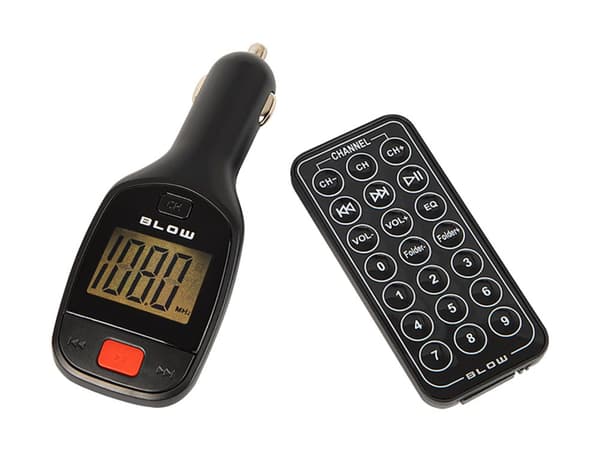 FM-sändare Blow LCD USB SD TF svart + fjärrkontroll