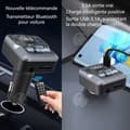 Miniatyrbild 4 av 4: INN Bluetooth-sändare bil bluetooth5 3.1A med fjärrkontroll AUX/TF/USB bil läsare Bluetooth-sändare bil
