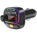 Miniatyrbild 1 av 5: FM-sändare Bluetooth 5.3 Snabbladdning 15.5W RGB och MP3-uppspelning Swissten Svart