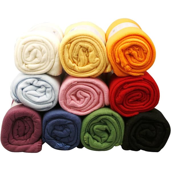 Fleece med sydd kant - 125 x 150 cm - 10 st