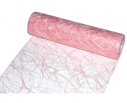 Dekorväv Crisp - Hel rulle 25 meter - Ljusrosa