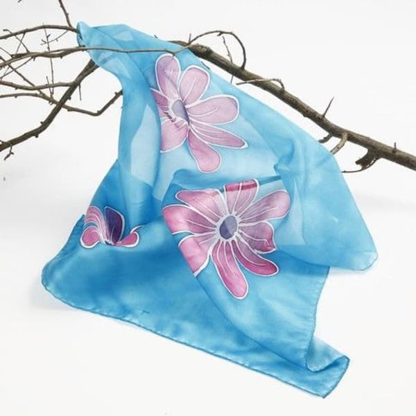 Sidenscarf - stl. 90x90 cm - 1 st