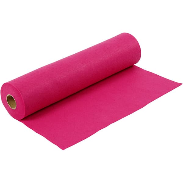 Hobbyfilt - B: 45 cm - Cerise - 5 m